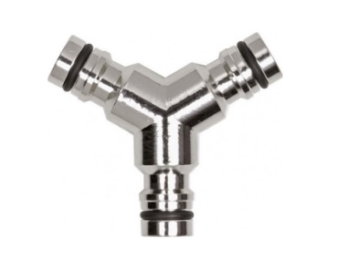 Geka Plus - nikkel - plug 3-weg verdeelstuk