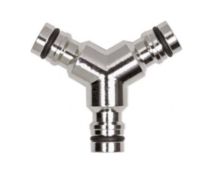 Geka Plus - nikkel - plug 3-weg verdeelstuk