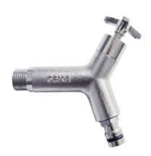 Geka Plus - nikkel - Design water aftapkraan bu.dr.