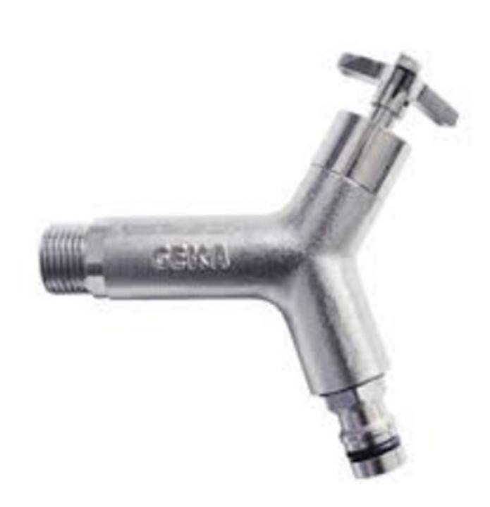 Geka Plus - nikkel - Design water aftapkraan bu.dr.