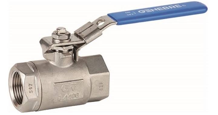 Genebre (2008) RVS 316 kogelkraan 2x bi.dr. PN140