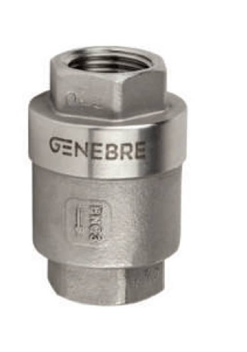 Genebre (2416) RVS 316 terugslagklep 2x bi.dr. veerbelast PN63