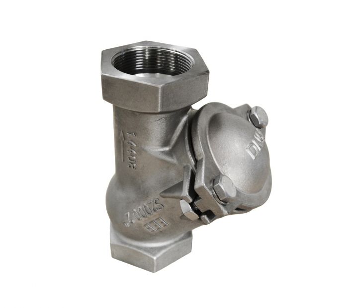 RVS 316 balkeerklep vuilwater PN10/16 met bi.dr. NBR bal