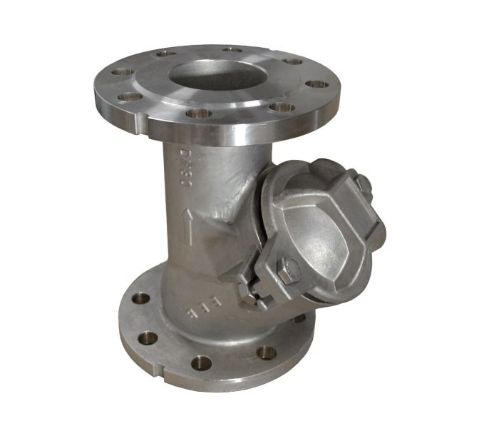 RVS 316 balkeerklep vuilwater PN10/16 met flens NBR bal