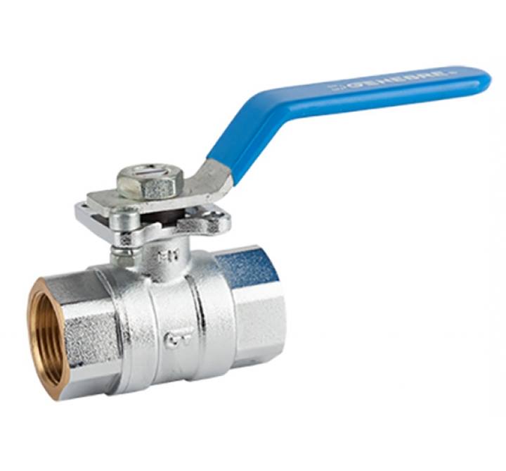 Genebre (3023) Messing kogelkraan 2x bi.dr. t.b.v. opbouw actuator