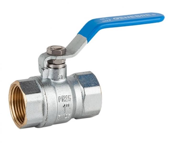 Genebre (3029) Messing kogelkraan 2x bi.dr. PN25