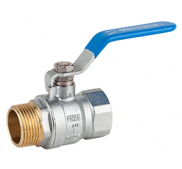 Genebre (3034) Messing kogelkraan bi.dr. x bu.dr. PN25