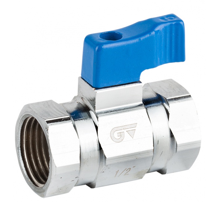 Genebre (3096) Messing mini kogelkraan 2x bi.dr. PN16