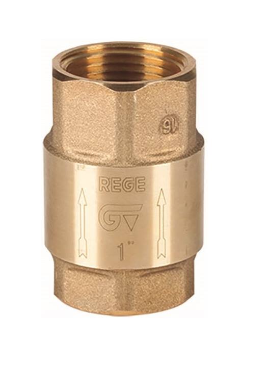 Genebre (3121) Messing terugslagklep veerbelast 2x bi.dr.