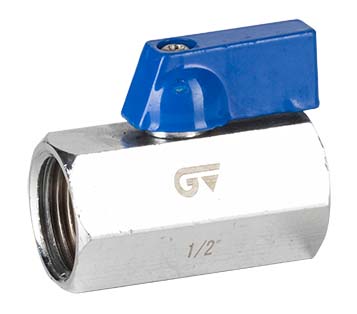 Genebre (3396) Messing mini kogelkraan 2x bi.dr. PN16