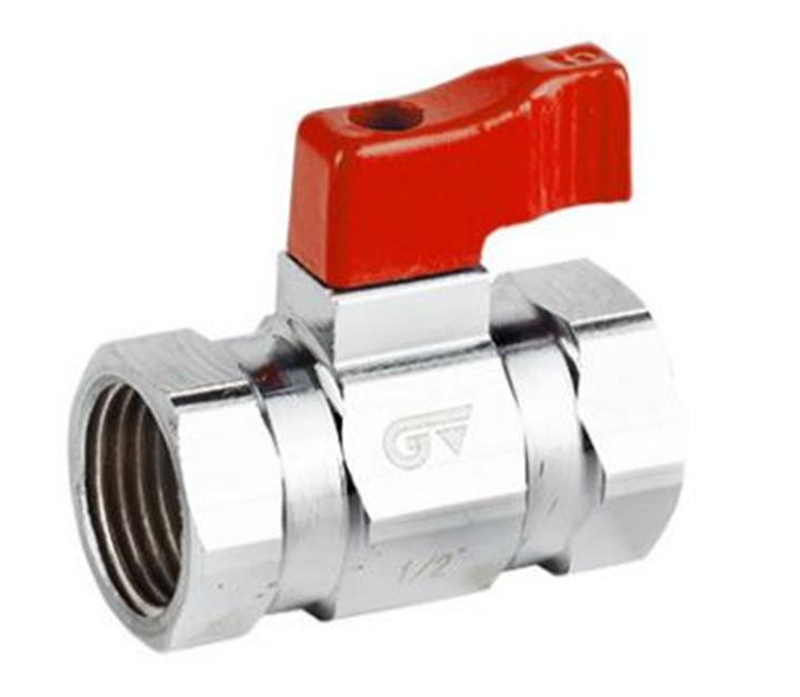 Genebre (3096H) Messing mini kogelkraan 2x bi.dr. PN16