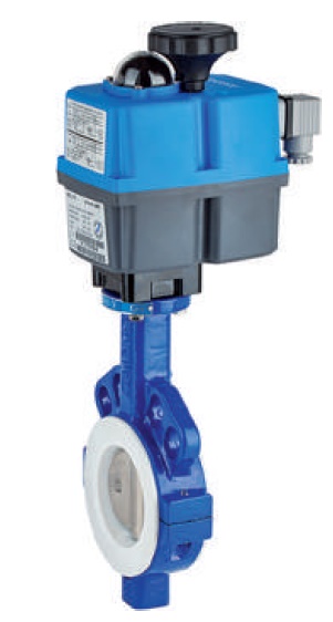 Genebre (5611) Gietijzeren vlinderklep (2101) + actuator 24-240V PTFE