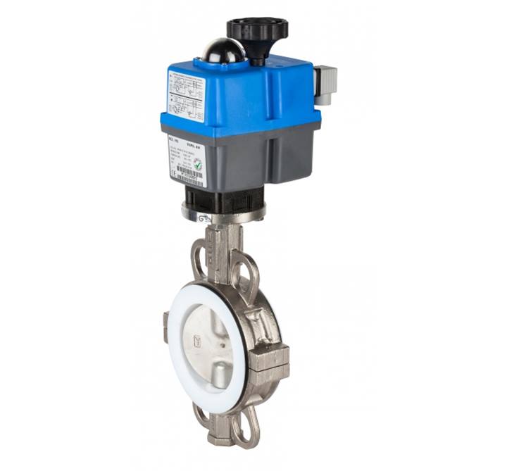 Genebre (5634) RVS 316 vlinderklep (2104) + actuator 24-240V