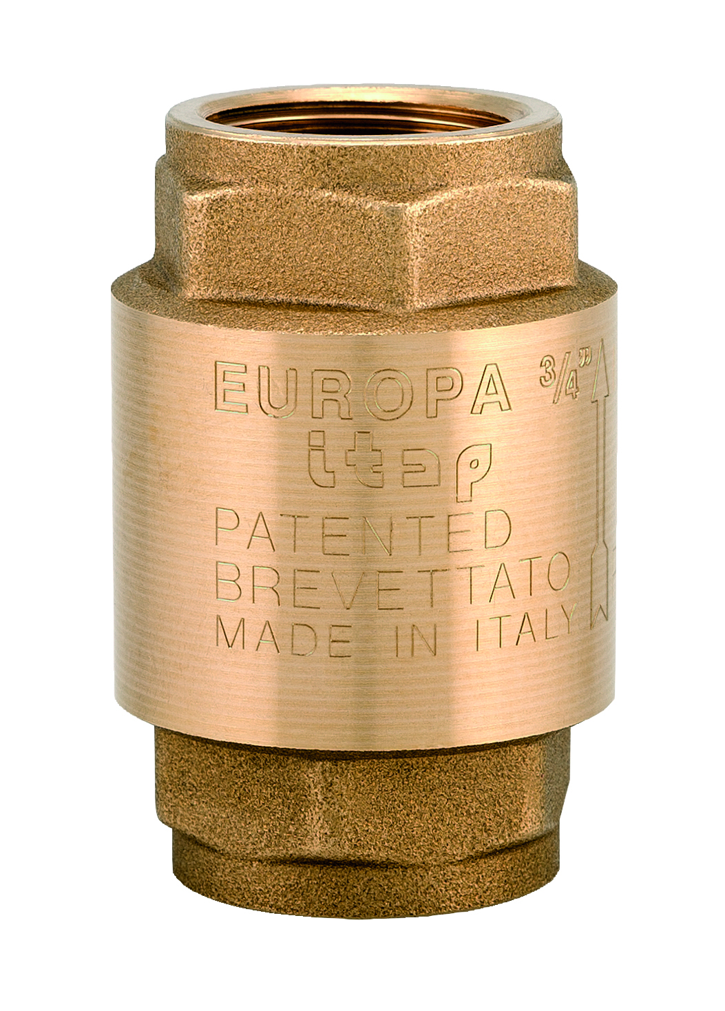 Itap messing terugslagklep veerbelast type EUROPA