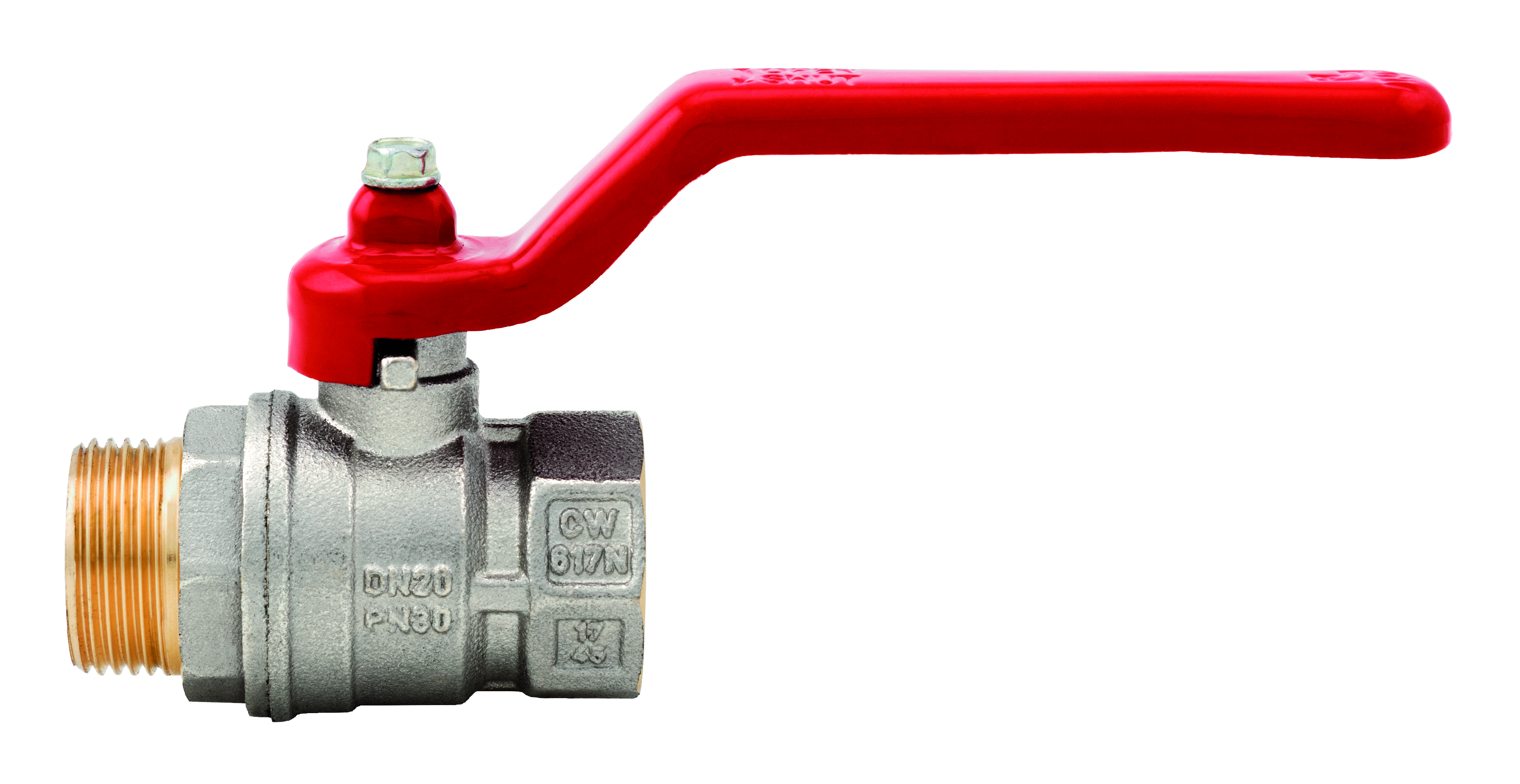 Itap messing kogelkraan 117 bi.dr. x bu.dr.