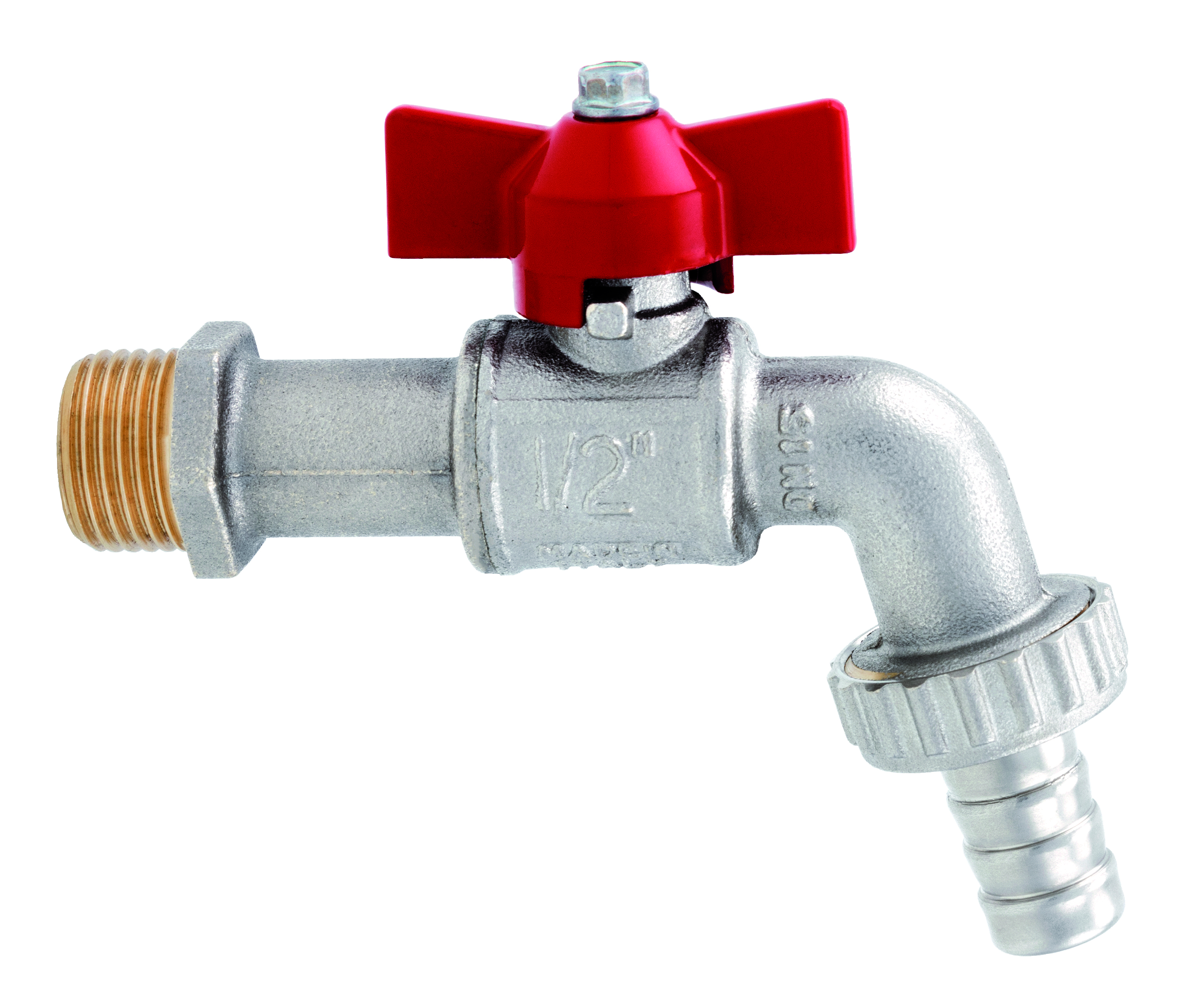 Itap messing tapkogelkraan 134 bu.dr. x slangtule met vlinderhendel