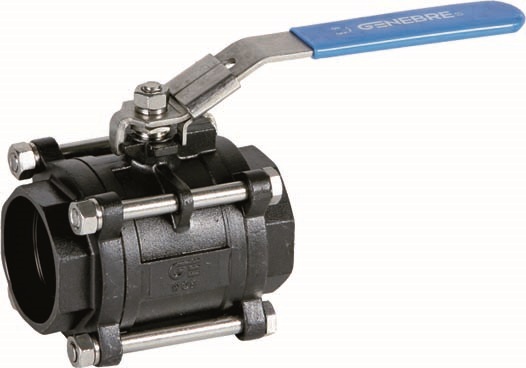 Genebre (2034S) Gietijzeren 3-delige kogelkraan 2x laseind 1000WOG