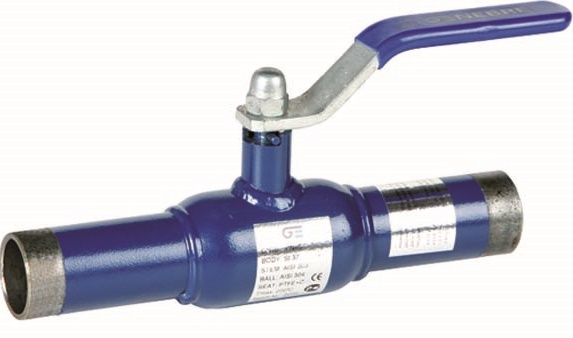 Genebre (2035) Gietijzeren 1-delige kogelkraan 2x laseind met hendel