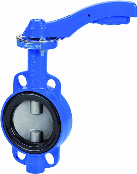 Genebre (2109B) Gietijzeren vlinderklep met hendel NBR