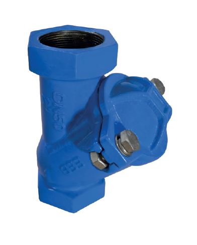 Balkeerklep vuilwater GY PN16 epoxy gecoat, met bi.dr. NBR bal