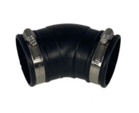 Rubber flexibele bocht 45°