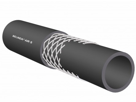 Rubber luchtslang zwart Belinda Air