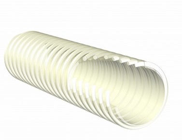 PVC zuig-/persslang transparant wit Delta Food SD