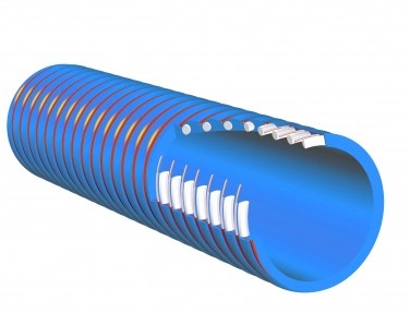 PVC zuig-/persslang blauw/rood Apollo SE SW SD