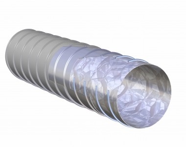 Polyester/Aluminium afzuig/ventilatieslang Klima A