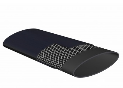 PU/PU plat oprolbare PU brandslang zwart Cluster PU D