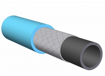PVC perslucht- en boomspuitslang lichtblauw Cetus 40
