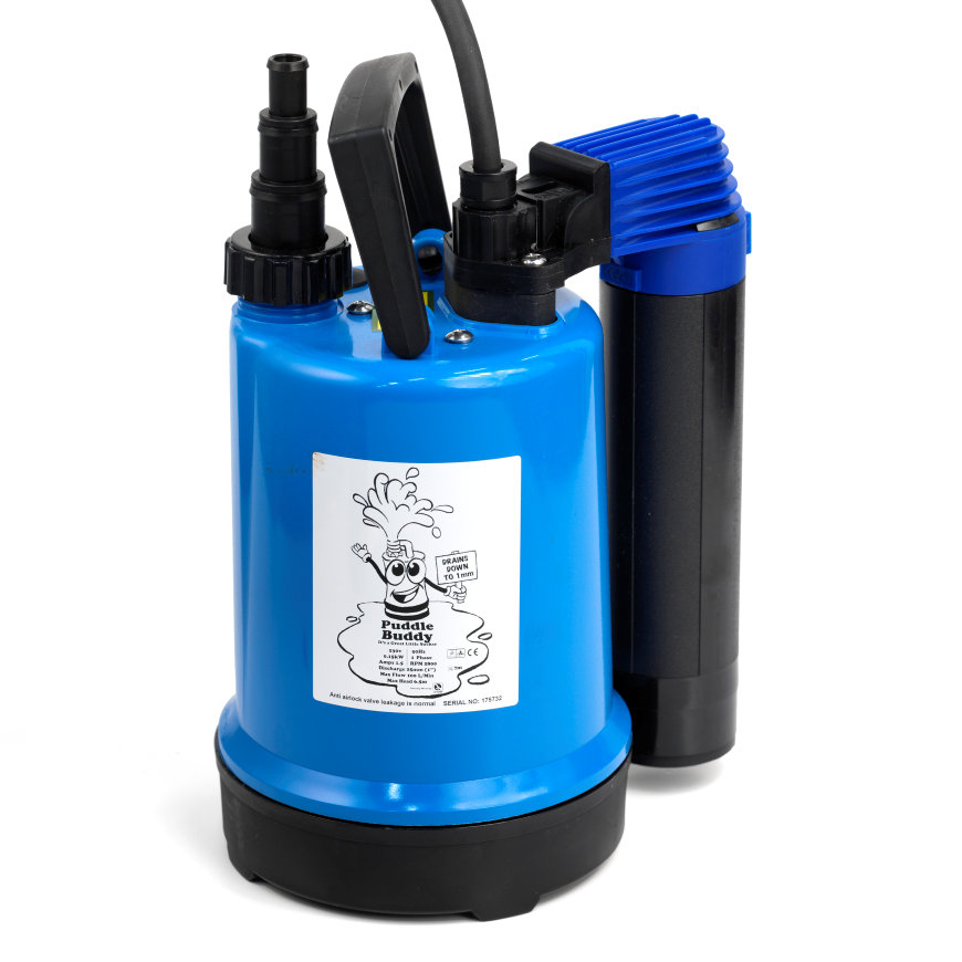 Dompelpomp Puddle Buddy met buisvlotter