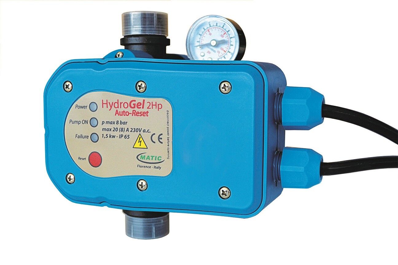 Presscontrol Hydrogel IP65 10A 230V. 2x1"