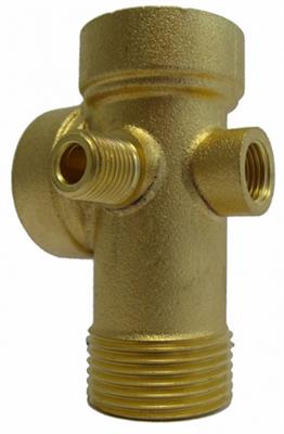 Hydrofoor 5-weg messing T-stuk