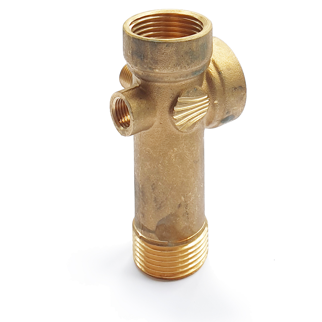 Hydrofoor 5-weg messing T-stuk lang model