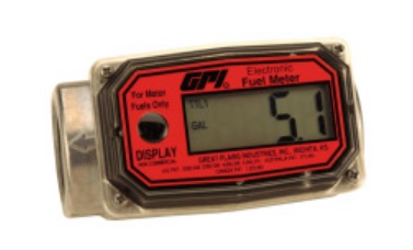Flomec GPI-01A12LM- GPI aluminium turbine flow meter, 1" uitvoering.
Voorzien van digitale uitlezing van batch- en totaalteller.
Economy serie
