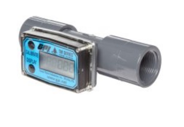 Flomec GPI-TM05NQ9LMA- GPI PVC turbine flow meter, 1/2" uitvoering.
Voorzien van digitale uitlezing van flow rate, batch- en totaalteller.
TM serie