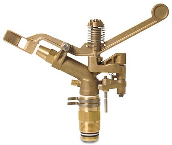 VYR 150 messing sektorsproeier 1-1/4" bu.dr. nozzle 9,0 x 3,1mm (male)