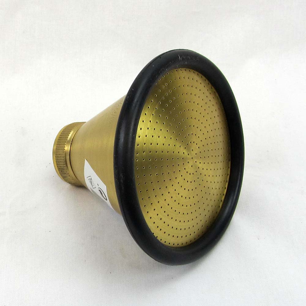 Geka messing broes met rubber stootrand