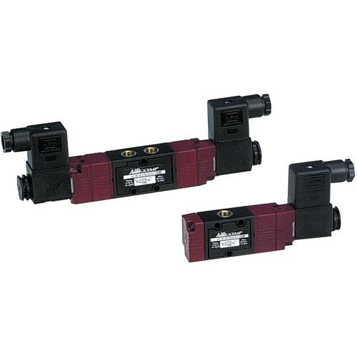 3/2 ventiel elec./pneu. NC. 1/8" BSP veerret.