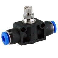 Push-in snelheidsregelventiel