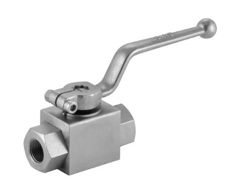 RVS 316 blokkraan 2x bi.dr. hydrauliek