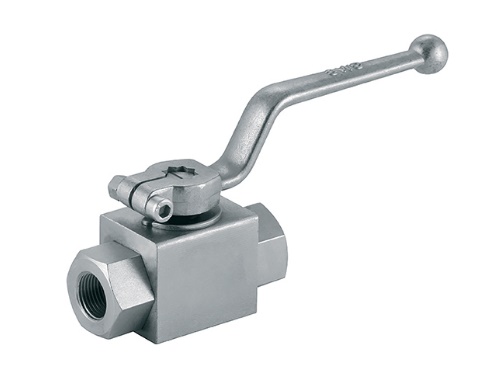 Staal verzinkt blokkraan 2x bi.dr. hydrauliek