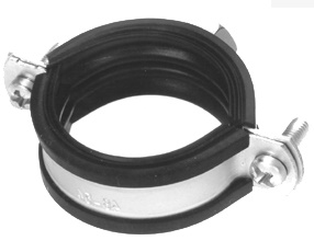 RVS 316 pijpbeugel Bifix 3117 2-delig met inlage M8