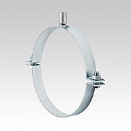 Verzinkte pijpbeugel 2-delig zwaar model zonder inlage M10