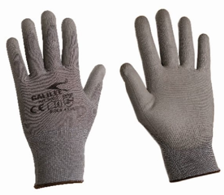 Montagehandschoenen 3002 grijs/zwart met PU-coating