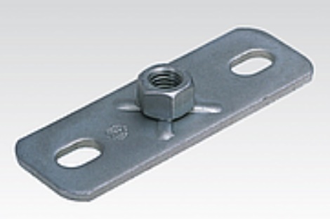 Muurplaat met sleuf, verzinkt