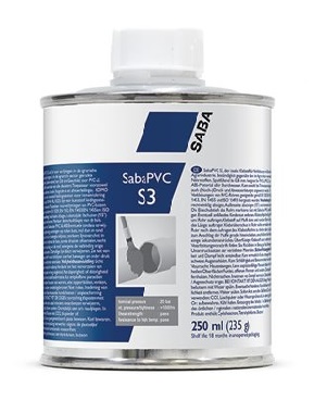 Saba PVC lijm S3 Kiwa-Komo 250ml.