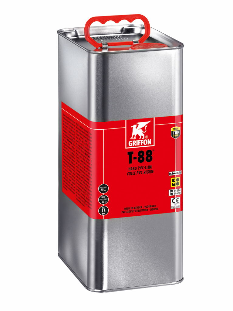 Griffon T-88 PVC HD lijm komo / kiwa 5000ml.