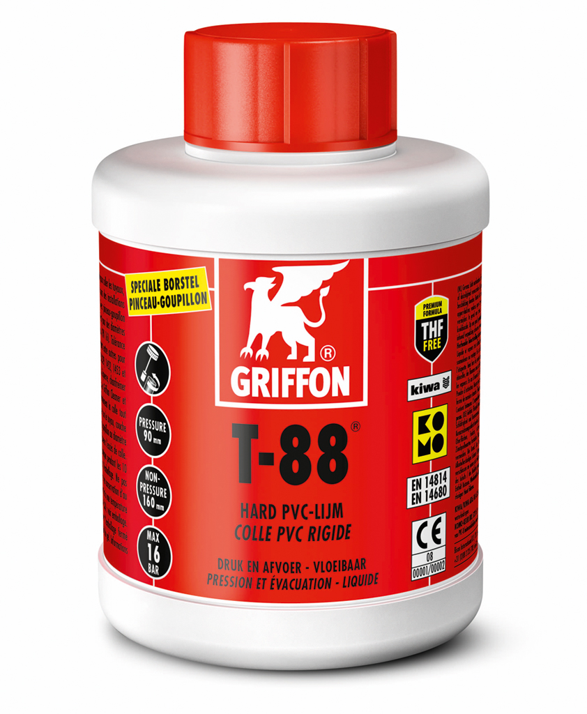 Griffon T-88 PVC HD lijm komo / kiwa 500ml.